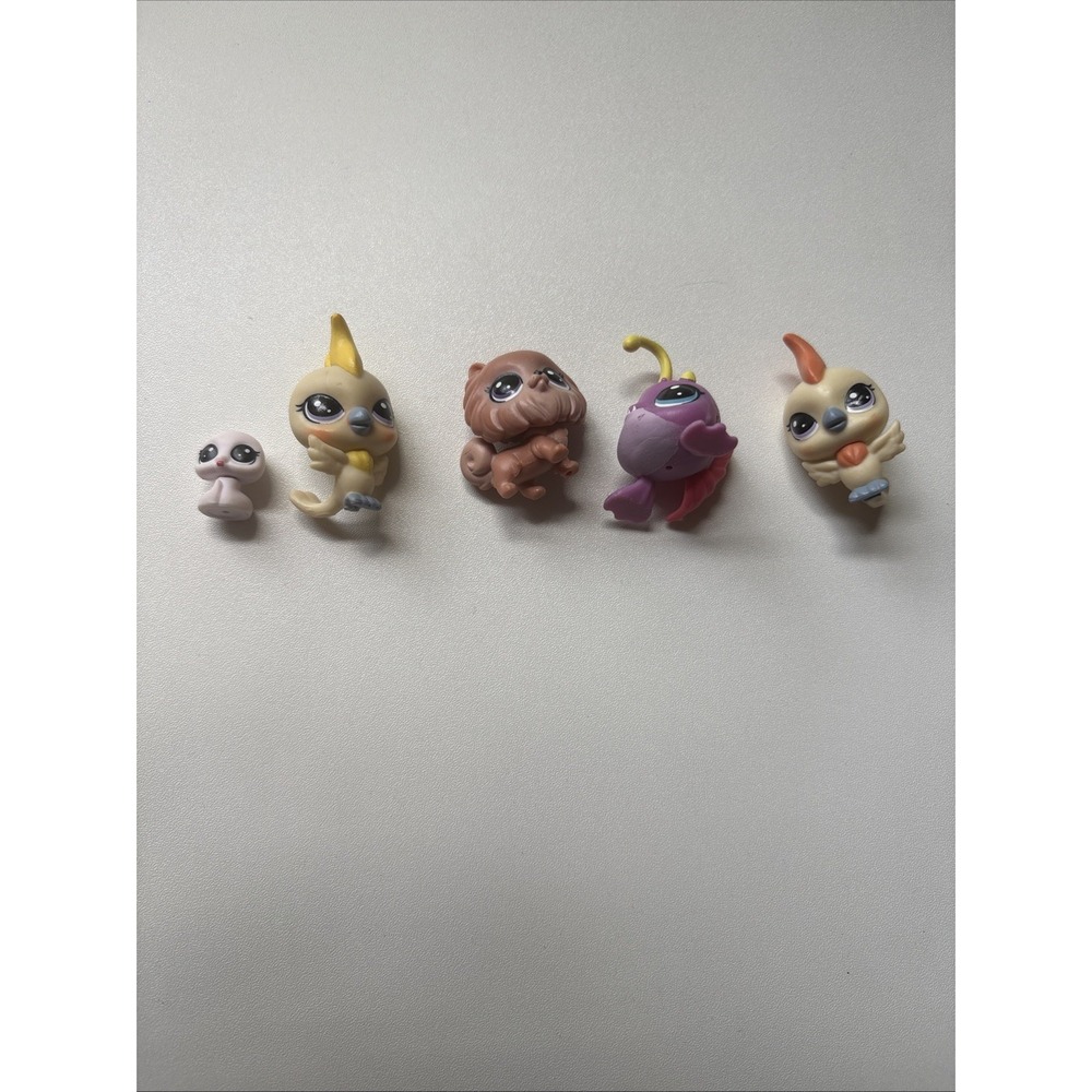 Littlest Pet Shop Pets Lot Of 5 Figures Hasbro